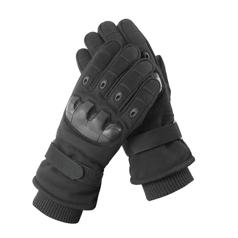 Winter Racing Gloves Men's Plus Velvet Warm Non Slip  Waterproof  Wear Resistant Touch Screen  Anti Fall Protection Motorcycle Motorcycle Riding