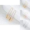 Pin Elegant Geometric Earrings Fashionable Alloy Design For 2022 Summer