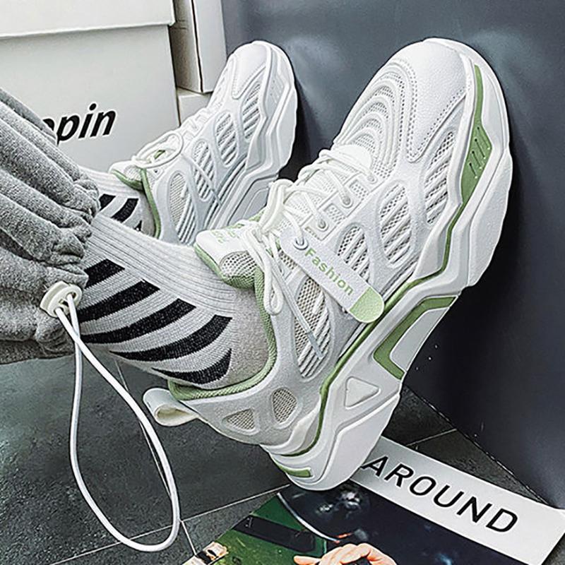 Men's Trendy Fashion Sneakers Waterproof and Odor-resistant Student Daddy Shoes Korean Casual Running Shoes