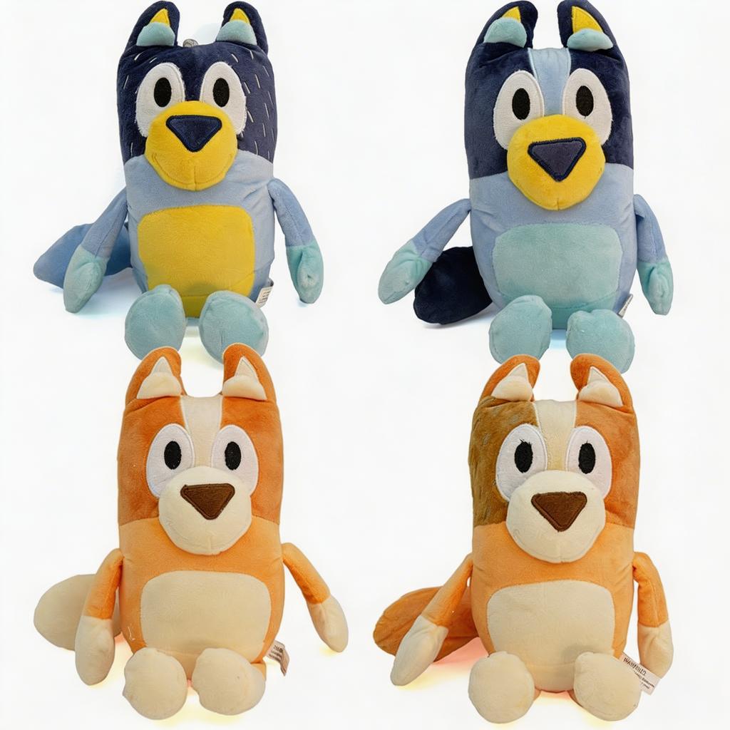 Cute Bluey Dog Bingo Family Plush Toy Cartoon Dog Soft Stuffed Animals Dolls Birthday Christmas Gifts Family Blue-Y Bingo