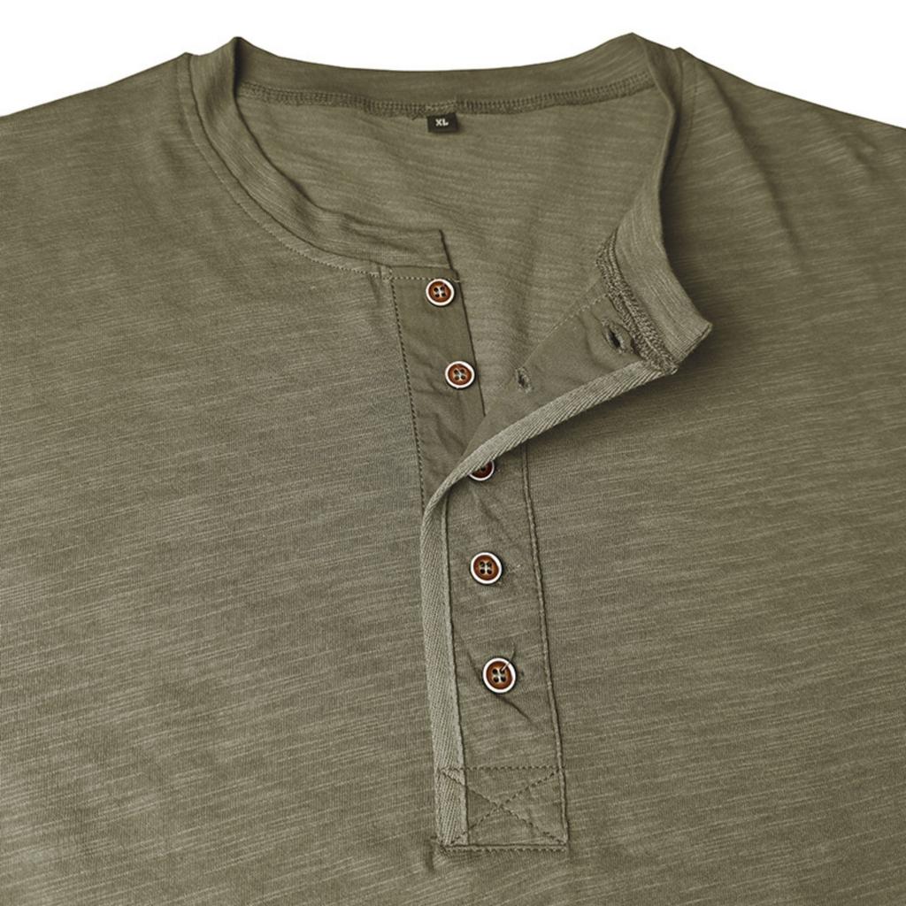 Men's Shirt Casual Round-neck T-Shirt Top