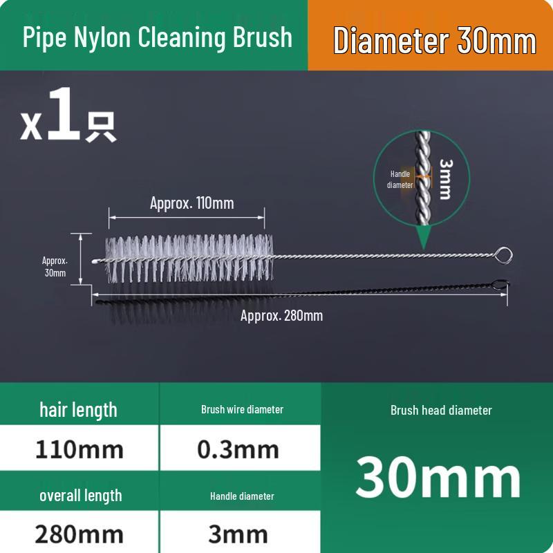 Extended Handle Nylon Hole Cleaning Brush