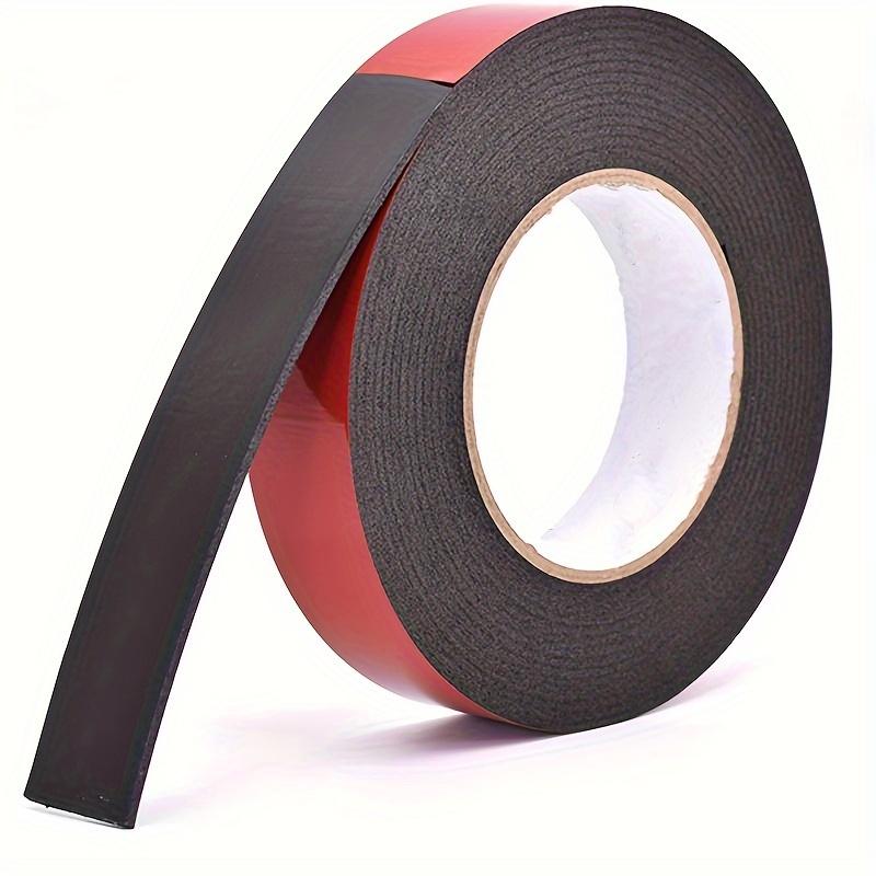10m Super Strong Dual-Sided Adhesive Tape, 1.0mm Thick, Red & Black Design - Waterproof, Heat Resistant, Ideal for Mounting, Labeling & Office Use