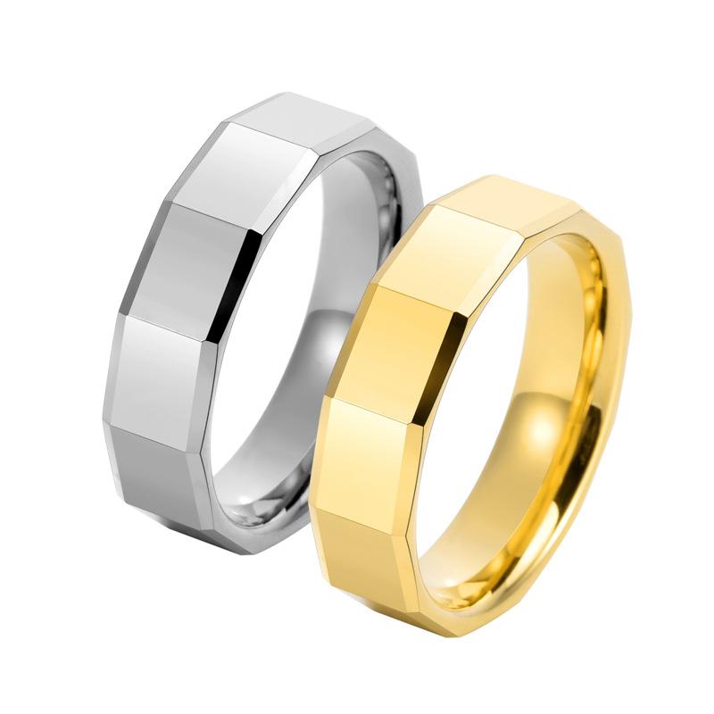 2026 Ring Personalized Cut 18K Jewelry Men's Scratch Resistant Index Finger Ring Jewelry