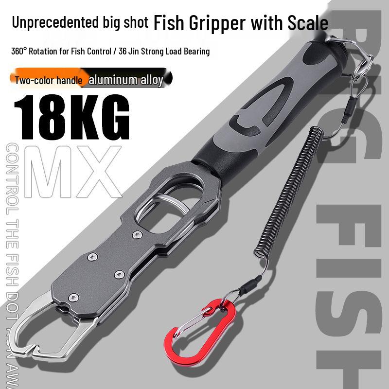 Multi-Functional Fish Lure Pliers Set with Scale and Extended Handle Gripper for Large Fish