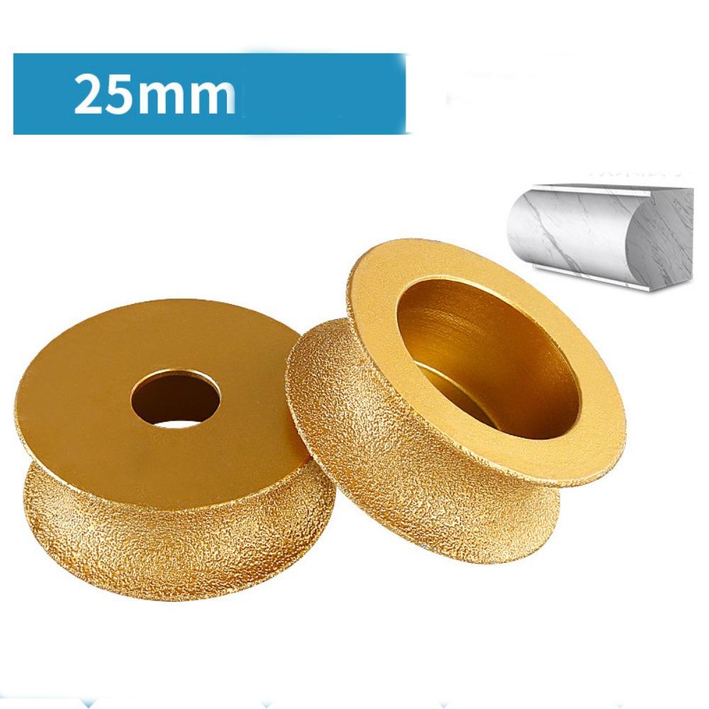 

25-50мм Профильный шлифовальный круг Алмазный Диа 75мм Керамический кромочный круг Полировальный круг Плитка Кварц Мрамор Гранит Камень