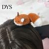 Soft Texture Hair Claws for Gift Plush Fox Clip, Cute Animal Hairpin, Furry Barrette Colorfast Clips Styling Accessory Women Girls, Decorative Hairpin