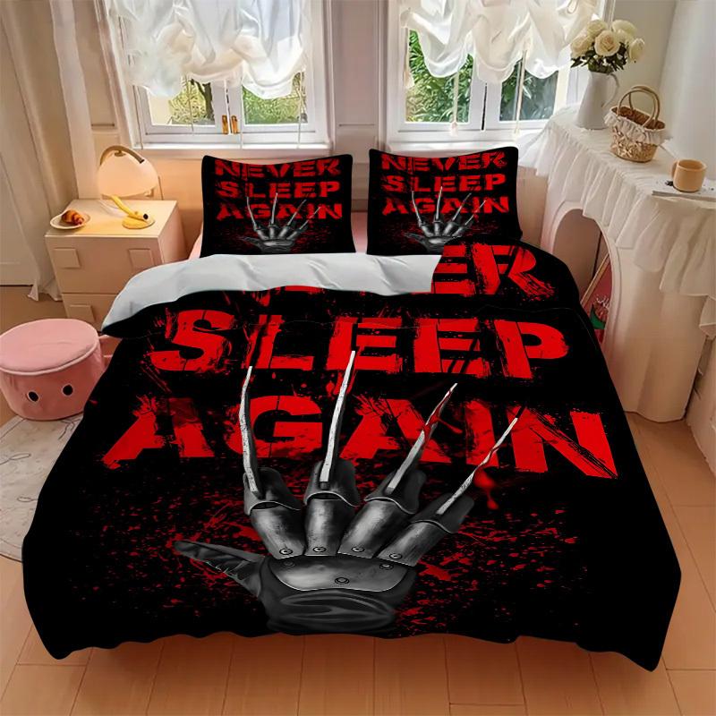 3pcs Never Sleep Again Duvet Cover Set, 1 Duvet Cover + 2 Pillowcases (No Insert), High-Definition Print, Home & Dorm Set yy251208046