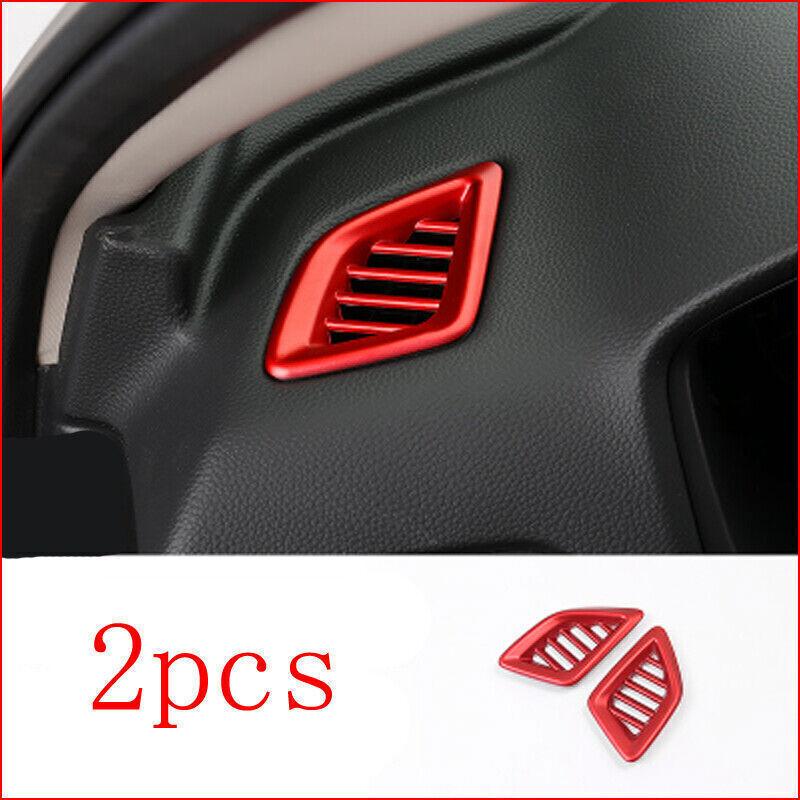 For Honda Accord 2018- Glossy Red Front Dash AC Air Outlet Vent Covers 2X