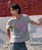 AMOU Molly Star Half T-Shirts Gray
