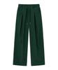 MOZMOZ Colorful Corduroy String Wide Pants Green