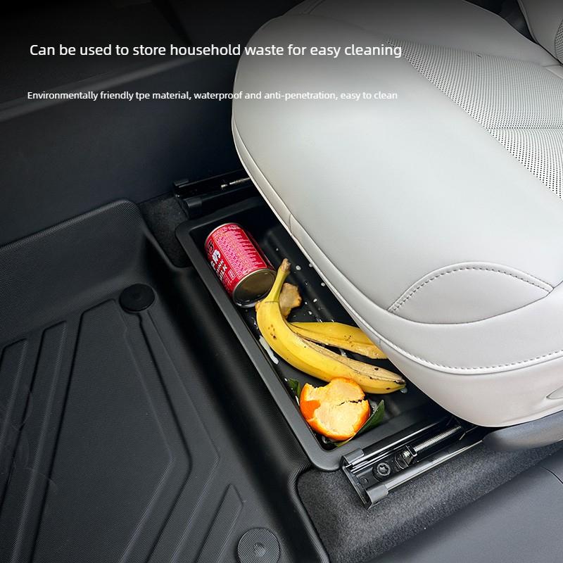 For XPENG G6 2026 Under Seat Storage Box Organizer Hidden Compartment Drawer Style Storage Box Tray Car Interior  Accessories
