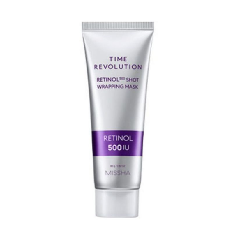 MISSHA Time Revolution Retinol 500 Shot Wrapping Mask Overnight Firming Face Mask Retinol Skincare 80g