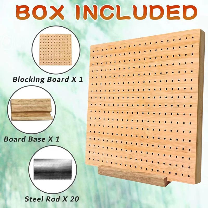 Wooden Knitting Blocking Board Granny Squares Crochet Blocking Mats For Shawls Scarfs Socks Sweaters And Diy Handmade Projects