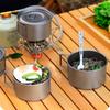 Convenient Outdoor Bowls Light weight Portables Tablware Handle Cookware Outdoor Dining Gears