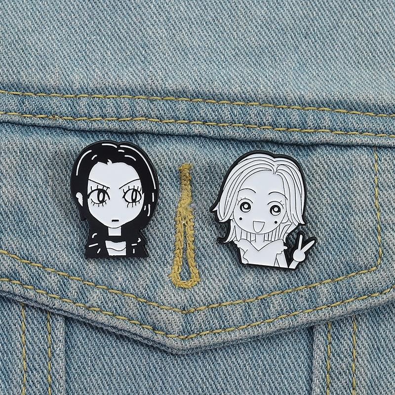 Comic Girls Nana Enamel Pin Classic Japanese Anime Character Brooches Lapel Backpack Badge Cartoon Jewelry Gift