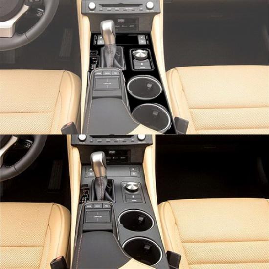 6Pcs Glossy Piano Black Gear Shift Kit Cover Trim For Lexus RC300/350/200T