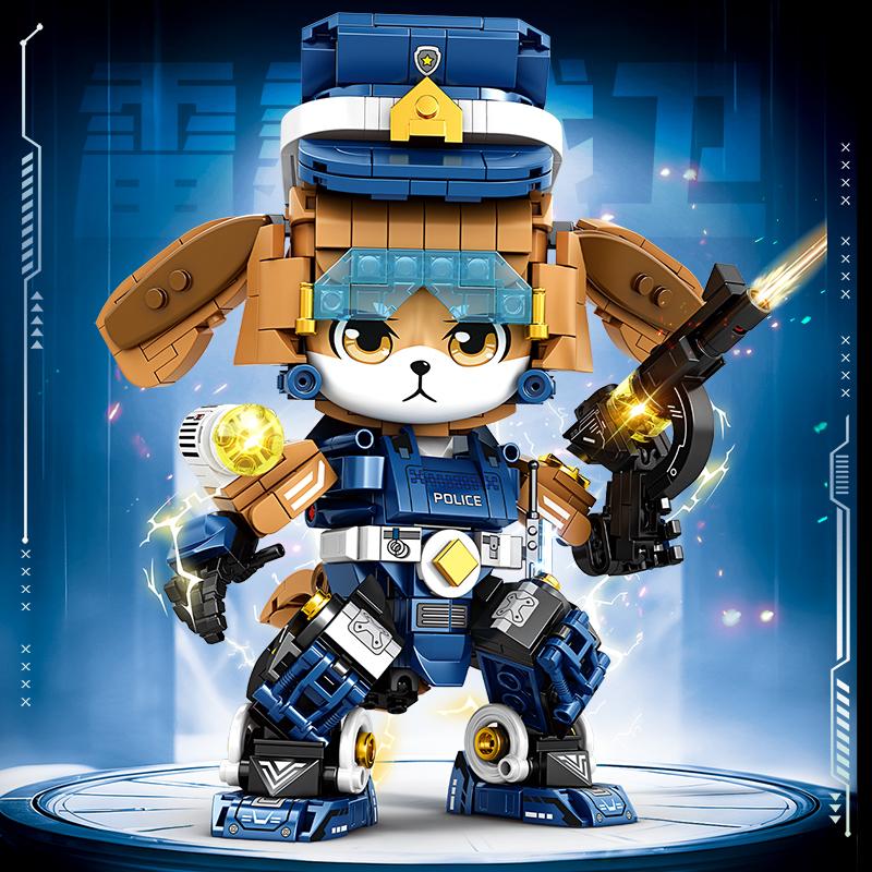 Chinese Zodiac Animal Building Block Set Toy Mechanical Model, Children's Educational Assembly Toy for Collection, Display and Gifting