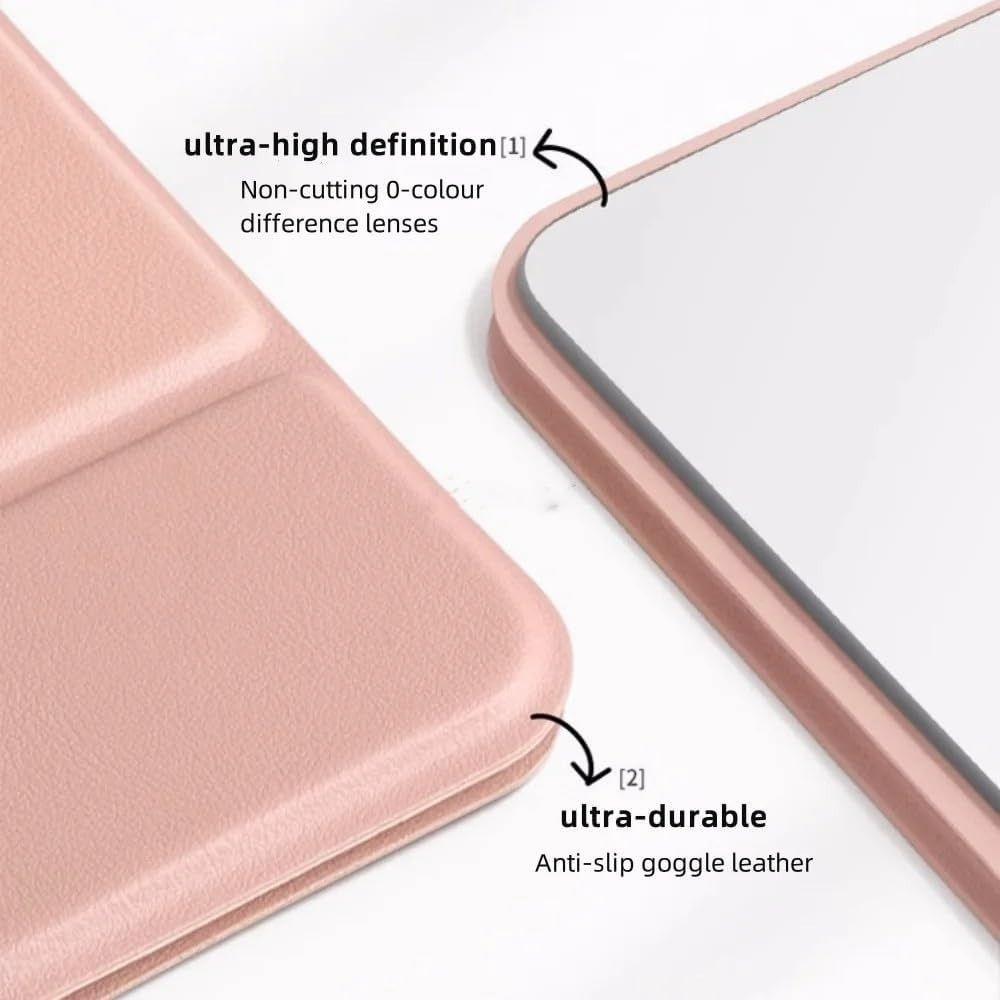 Portable Personal Makeup Mirror Solid Color Pocket Mirror Cute Foldable Makeup Mirror Bedroom