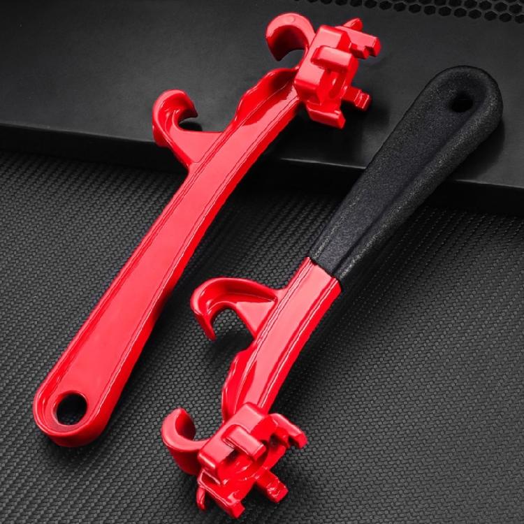 Llave de Tambor de Aluminio 3 en 1 Llave de Tapón Tambor de 55 Galones Cubo de 5 Galones Barra Abridora Llave Abridora de Barriles Tapa de Tambor de Pintura y Aceite