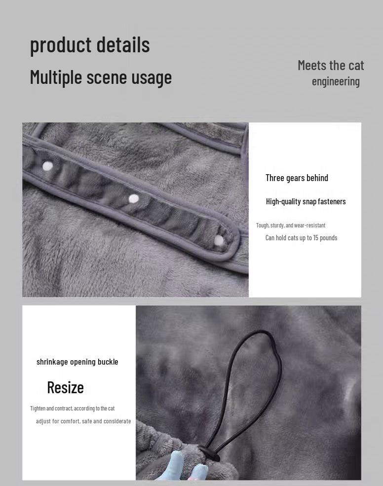 Pet Hair-Resistant Cat Snuggling Apron