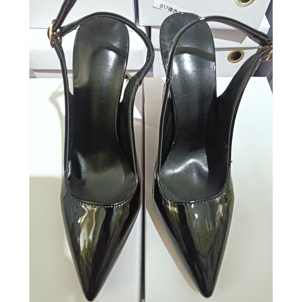 Women Sandals High Heels Women Sharp Pointed High Heeled Single Shoes Hollow Sandals Professional Office Formal Leather Shoes