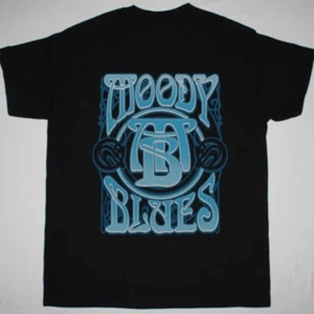 The Moody Blues Band Logo Black T Shirt Cotton S 5xl Vintage Versatile Top For Everyday Wear Streetwear Designer Clothes