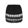Women's Tiered Sheer Lace Trim Extender Half Plus Size Skirt