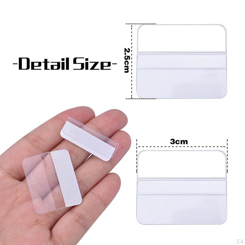 100x Earring Card Adapter Jewelry Display Clear Adhesive Lip for Necklace