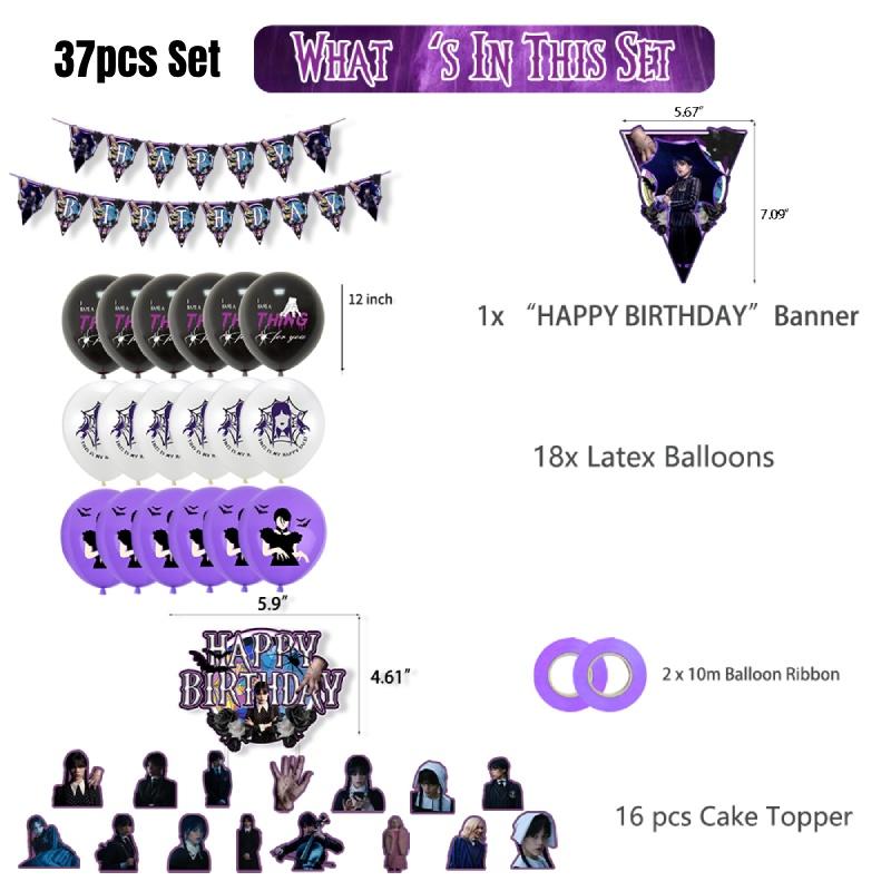Premium Quality Latex Balloons For Horror Tv Series Themed Birthday Party 12-inch Round Shape