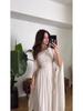 Summer 2025 Elegant Retro Long Sleeve Dress