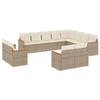 VidaXL Salon de Jardin avec Coussins 12 pcs, Canapés de Terrasse, Ensemble de Meubles de Patio, Mobilier d'Extérieur, Beige 3258915