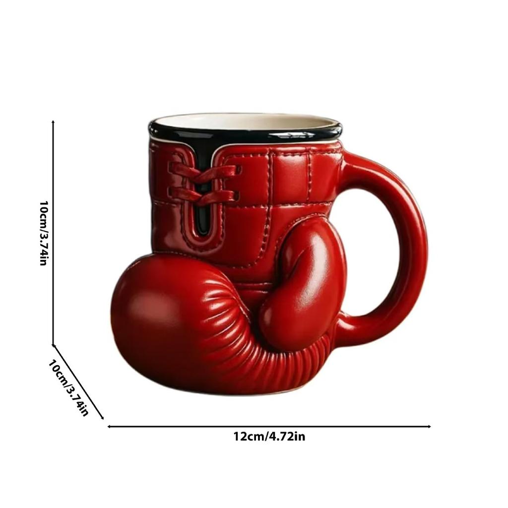 Weird Boxing Gloves Mug Stainless Steel Coffee Cup Resin Handicrafts Desktop Ornaments Funny Coffee Mugs