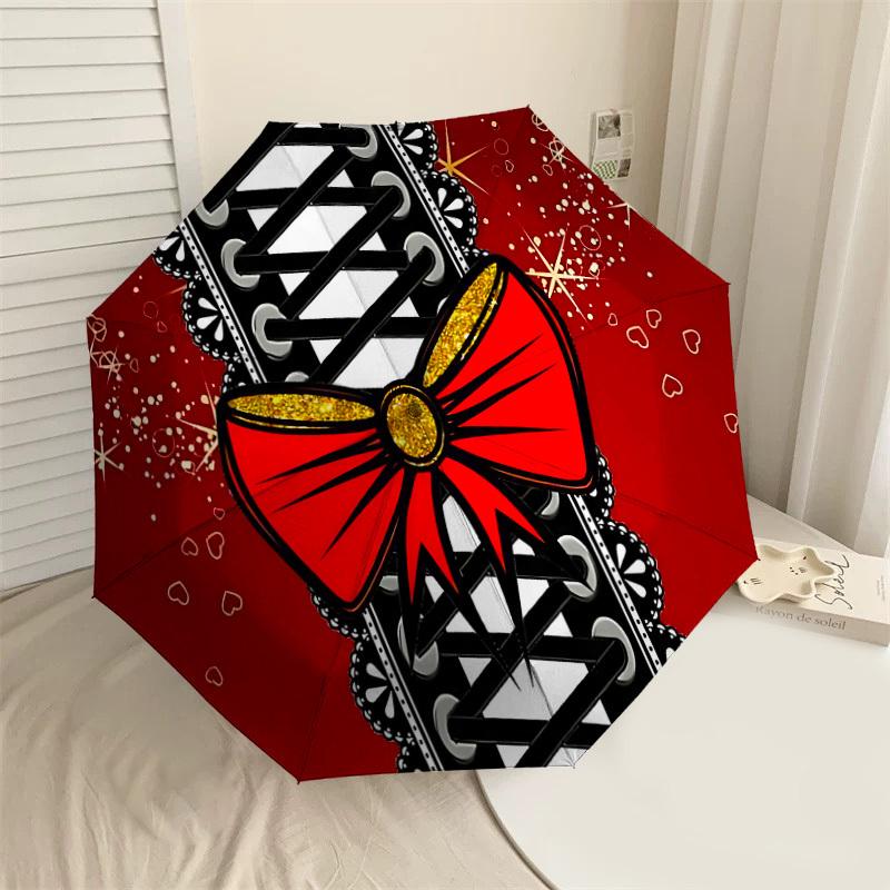 

1PC corset bow Umbrella-9-Rib Reinforced, Automatic Open, Lightweight & Durable, Cute Fashion Accessory for Outdoor-P0750