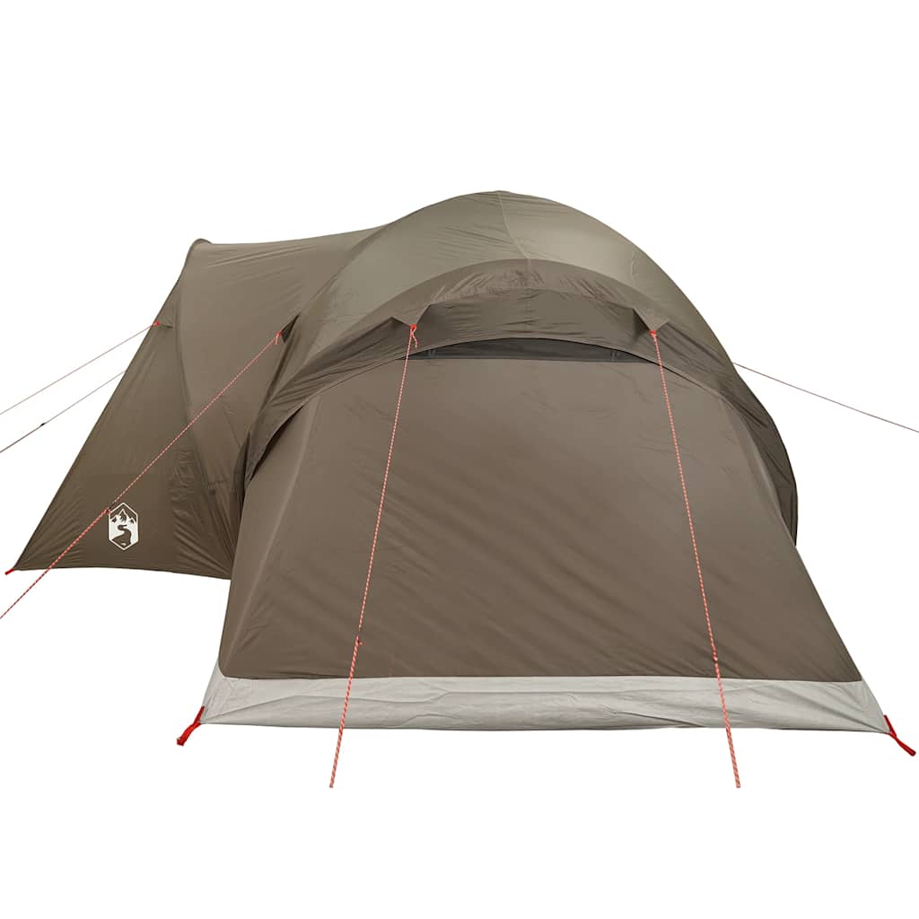 Vidaxl Family Tent, 6-Person, Brown, Green, Waterproof