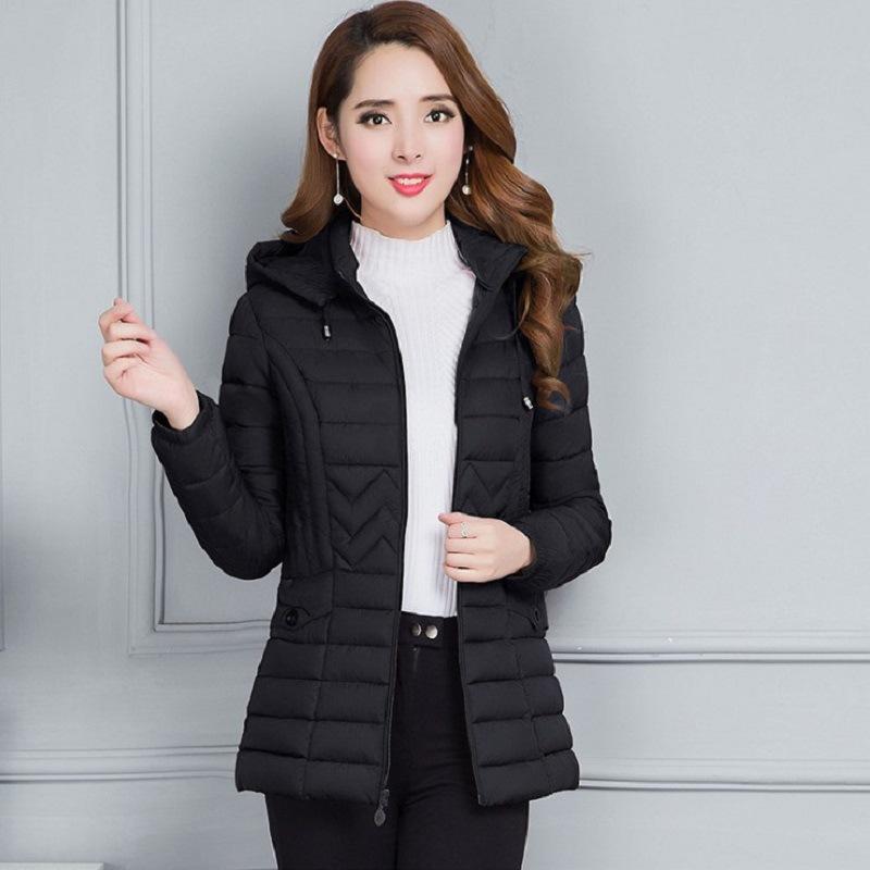 Winter Korean Version of Cotton-padded Clothes Women's Short Slim and Thin Down Cotton-padded Clothes Large Size Light Cotton-padded Jacket