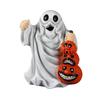 Halloween Ghostly Holding Black Cats Pumpkin Figurine Resins Miniature Sculpture Festives Living Room Table Shelf Decors