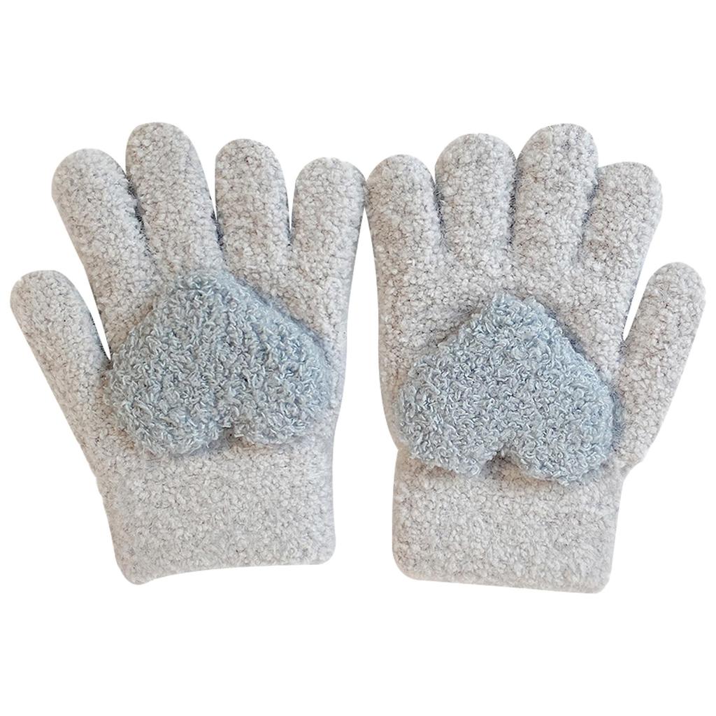 Buffydeer Knit Ages for Girls and Warm and Cute Winter Thick and Warm for Winter Play In the Perfect for School or Kindergarten Kids' Mittens, Unisex,