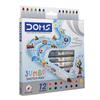 Doms Jumbo Sketch Max 12 Shades Fine Tip Sketch Pens Set 0.5 Mm For Kids School Art Home Coloring Drawing Supplies
