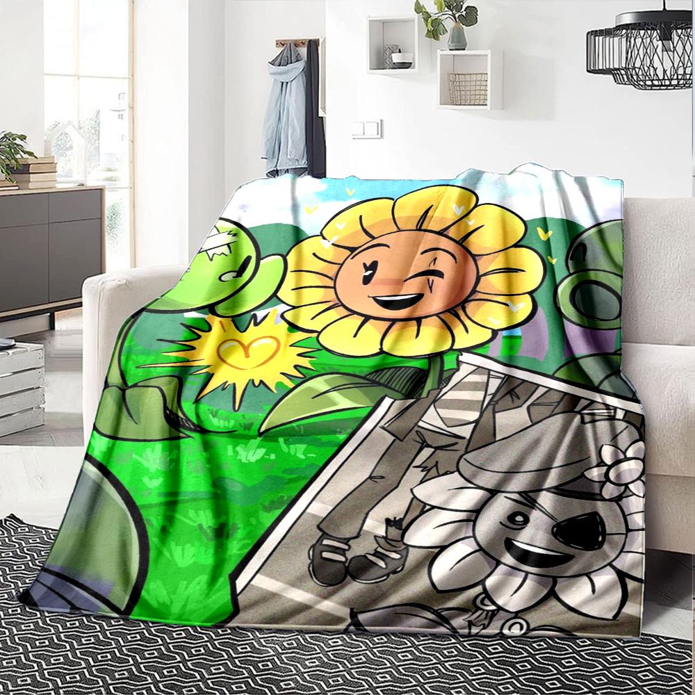 Plants Vs. Zombies Blanket Comfortable Great for Sofa Office Picnics for All Seasons Modern Unique Gift for Family and Friends Camping