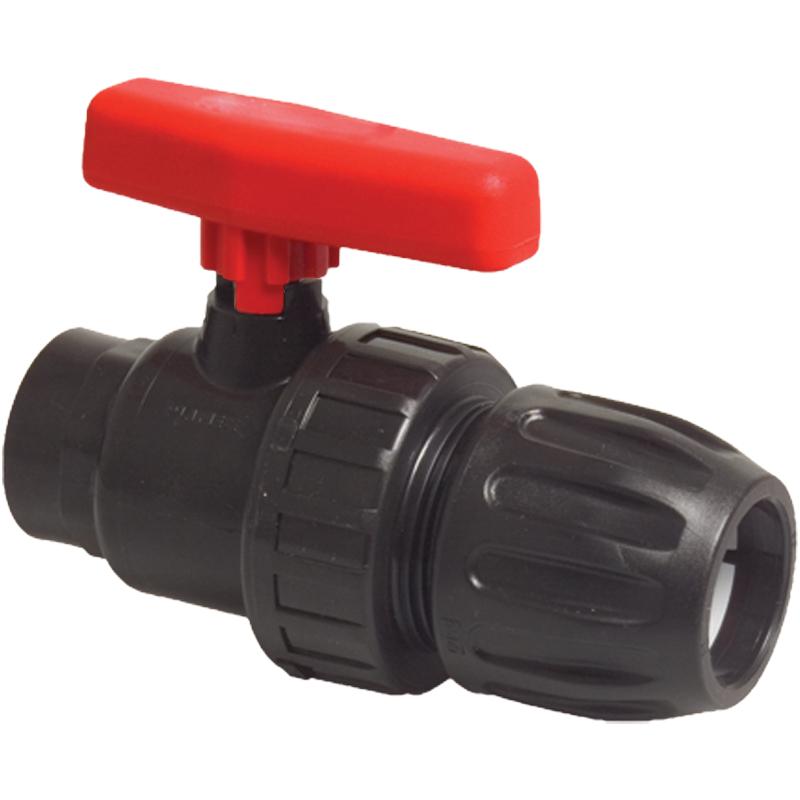Manual Ball Valve 3/4 IG X 25mm PVC PE 10 BAR