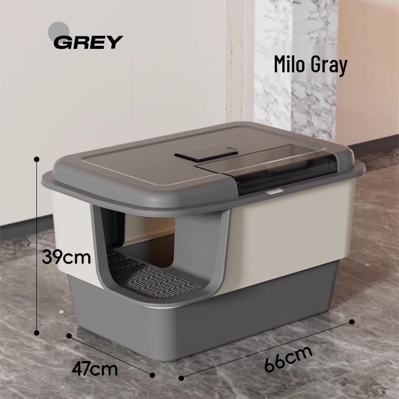 

Extra Large Enclosed Cat Litter Box - Anti-Splash, Corridor Design, Deodorizing Kitten Sandbox Litter Box