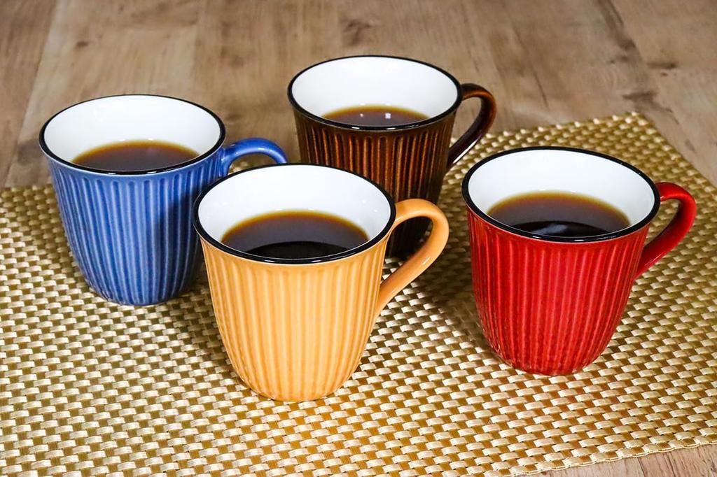 [Amazon.co.jp Exclusive] [Commercial Use Set] Brown Mugs, 10-Piece Set (Size: H8.8 X W12 X D9)