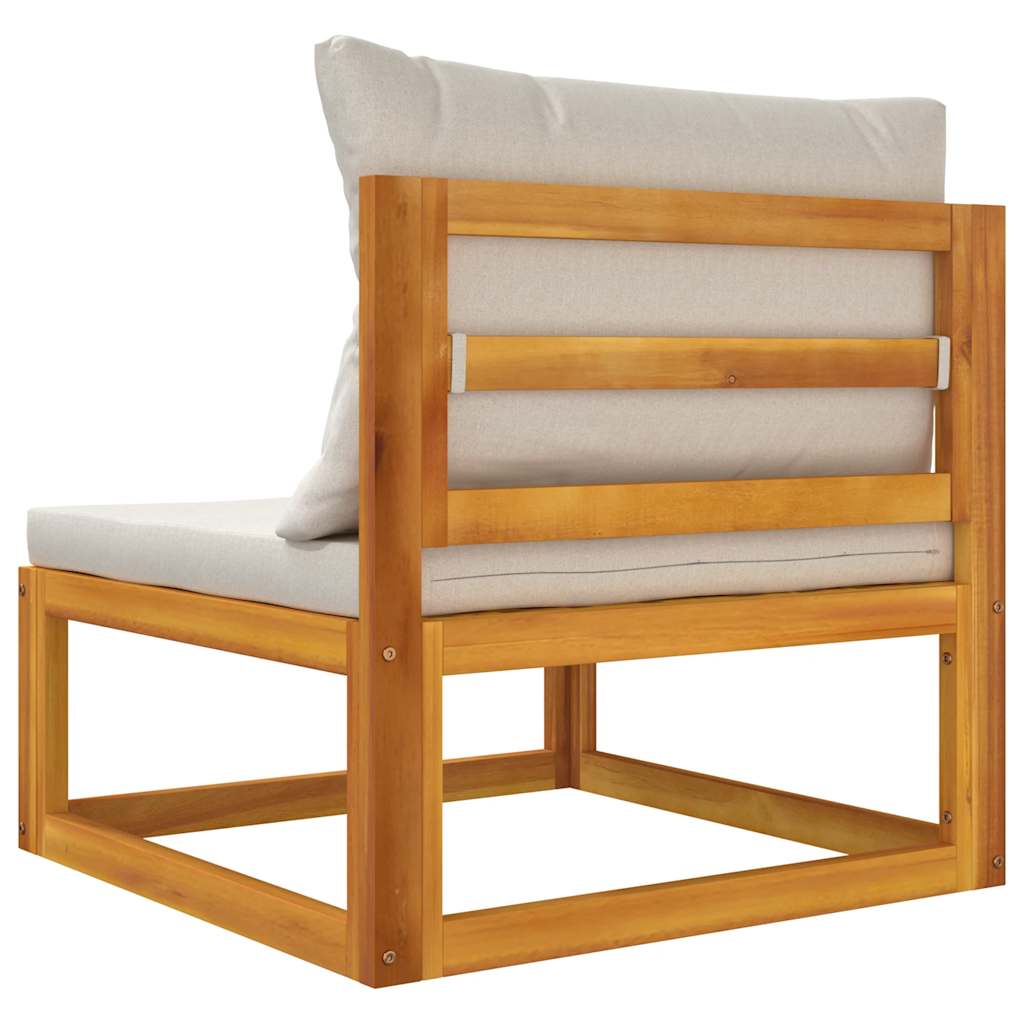 2 Piece Garden Sofa Set with Cushions Solid Acacia Wood