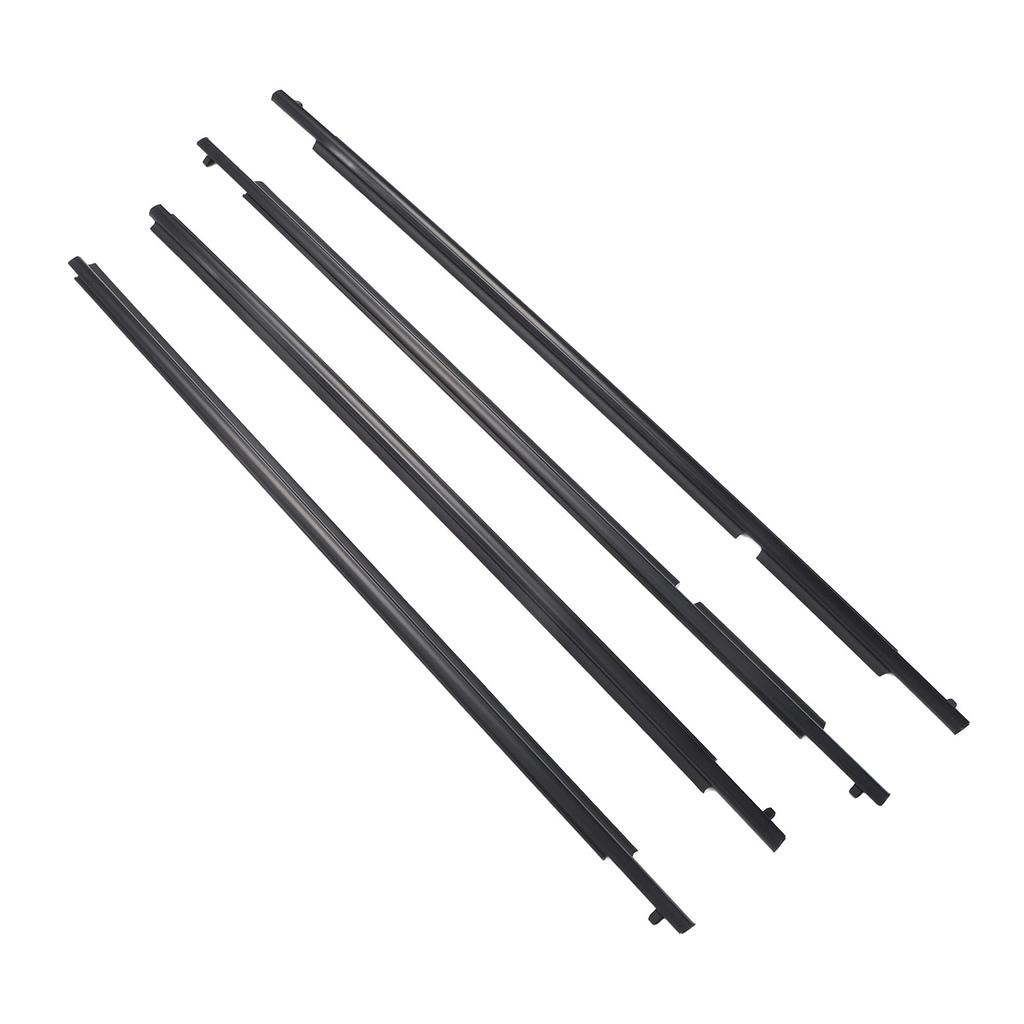 4 Pcs Door Belt Molding Weatherstrip 75710?12820 Rubber Window Seal Belt Set Replacement for Scion