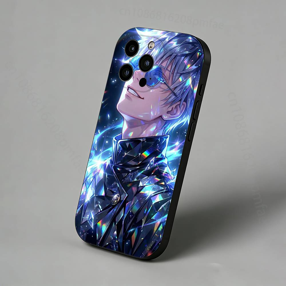 J-Jujutsu K-Kaisen G-Gojo Slim Back Phone Case for iPhone 16,15,14,13,12,11 Pro,Max,Plus,X,XS,XR,SE,Mini Protective Cover