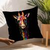 Animals Rainbow Dog Sea Otter Elephent Pillow Case Sofa Decorative Home Double-sided Printing Short Plush Cushion Pillow Cover