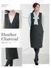 Maternity Easy To Middle Jumper Prenatal Prenatal and Postnatal Heathered Charcoal 22196 22196202 [ANGELIEBE] Dress, Breastfeeding, Ponch, Dress,