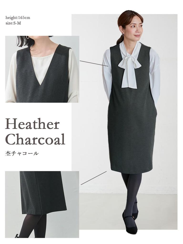 Maternity Easy To Middle Jumper Prenatal Prenatal and Postnatal Heathered Charcoal 22196 22196202 [ANGELIEBE] Dress, Breastfeeding, Ponch, Dress,