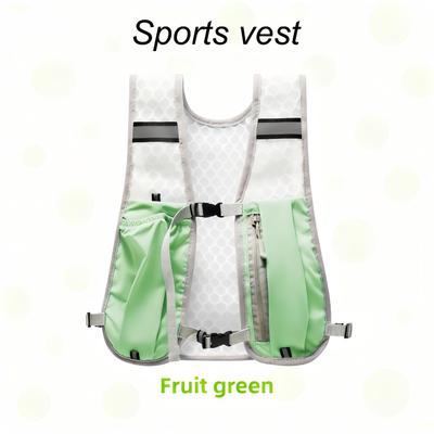 Lightweight Outdoor Mountaineering Vest with Phone Pocket for Running, Cycling, and Hiking - Includes Water Bottle Holder